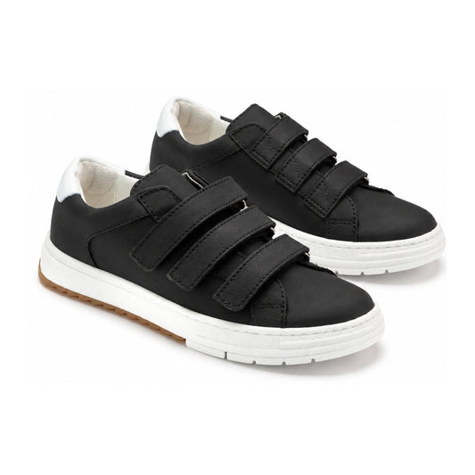 Black Sahara Leather Velcro for Girl/Boy by London Kids