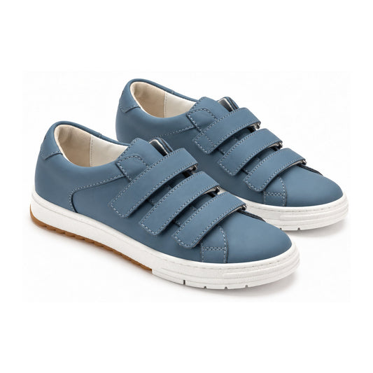 Blue Sahara Leather Velcro for Girl/Boy by London Kids