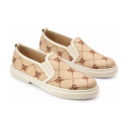 Tan Micro Sneaker for Girl by London Kids