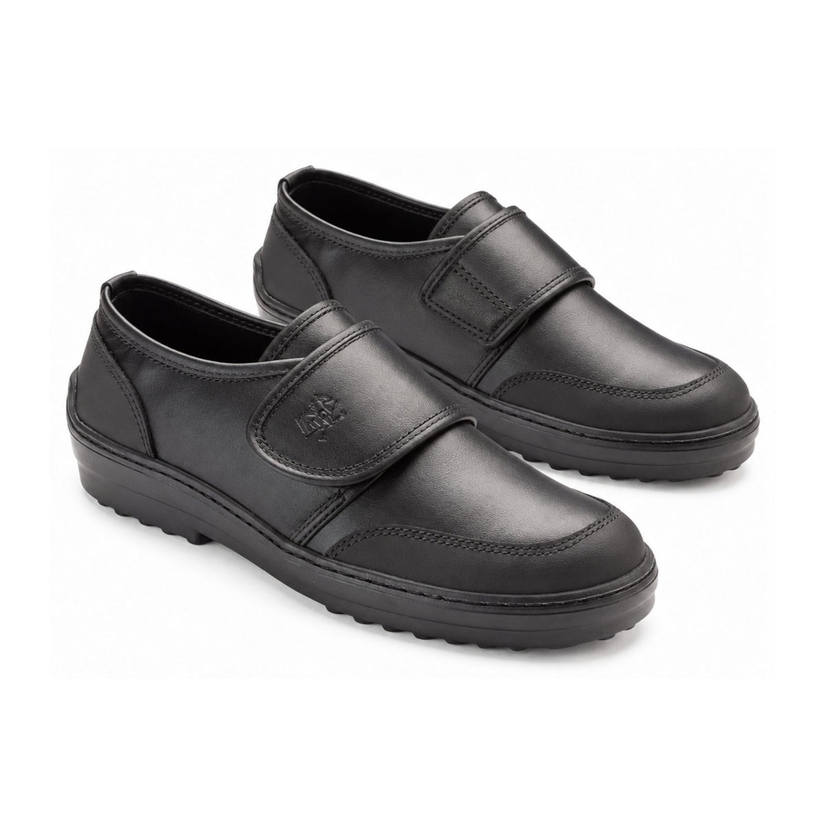 Black Soft Leather Velcro for Boy by London Kids