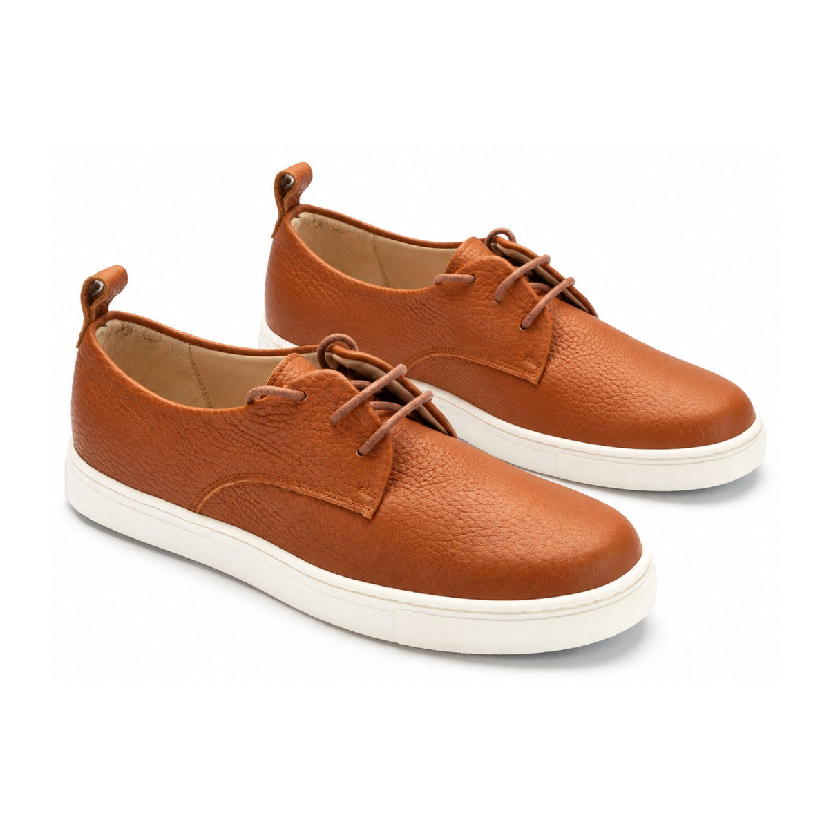 Tan Soft Leather Sneaker for Girl/Boy by Manuela de Juan