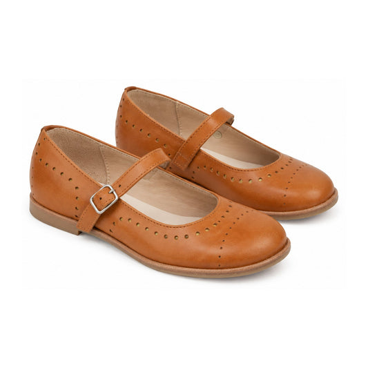 Tan Soft Leather Strap for Girl by Manuela de Juan