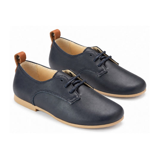 Navy Soft Leather Lace for Boy/Girl by Manuela de Juan