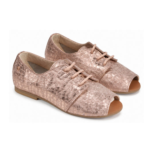 Gold Soft Leather Lace for Girl by Manuela de Juan