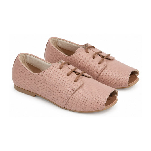 Nude Soft Leather Lace for Girl by Manuela de Juan