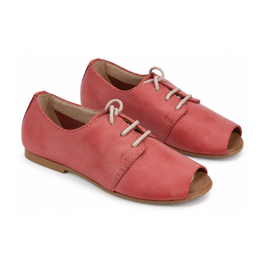 Red Soft Leather Lace for Girl by Manuela de Juan
