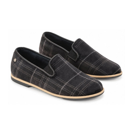 Black Velvet Slip On for Boy/Girl by Manuela de Juan