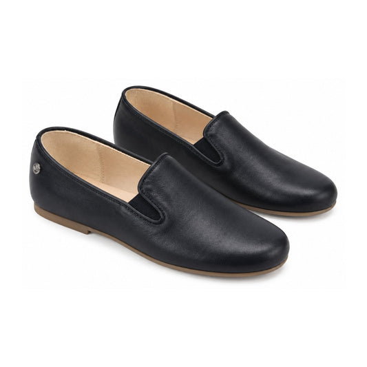 Navy Soft Leather Slip On for Boy/Girl by Manuela de Juan
