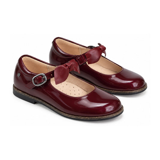 Bordo Patent Leather Strap for Girl by Manuela de Juan