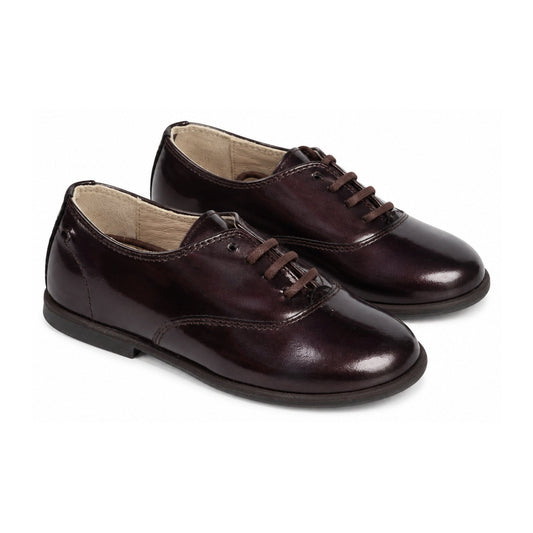 Bordo Patent Leather Lace for Girl by Manuela de Juan