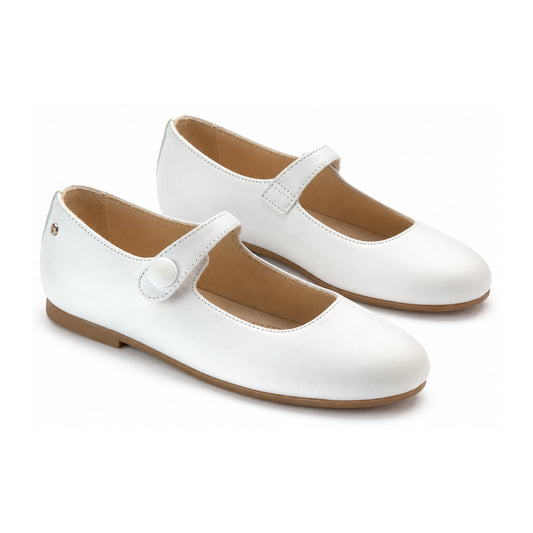 White Soft Leather Strap for Girl by Manuela de Juan