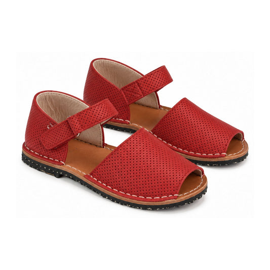Red Soft Leather Strap for Girl by Manuela de Juan