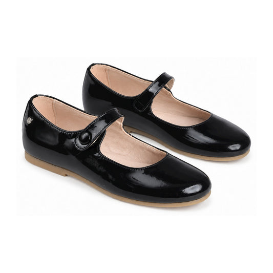 Black Patent Leather Strap for Girl by Manuela de Juan