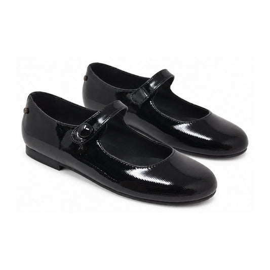 Black Patent Leather Strap for Girl by Manuela de Juan