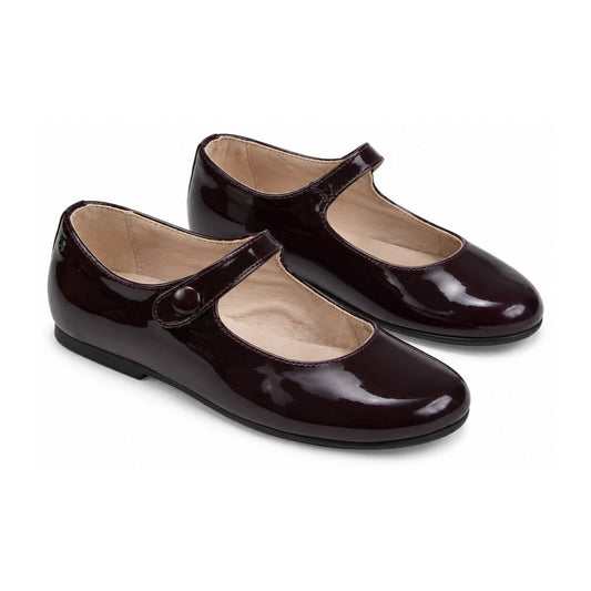 Bordo Patent Leather Strap for Girl by Manuela de Juan