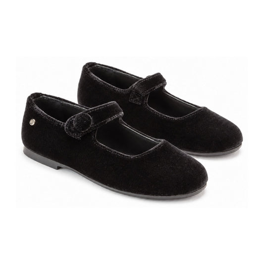 Gray Velvet Strap for Girl by Manuela de Juan