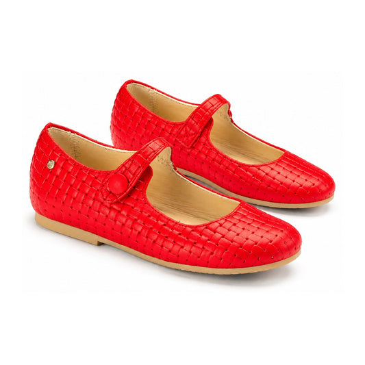 Red Soft Leather Strap for Girl by Manuela de Juan
