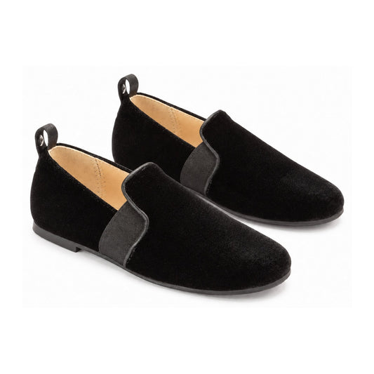 Black Velvet Slip On for Boy by Manuela de Juan