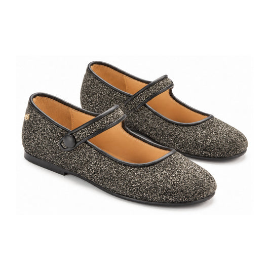 Black Glitter Strap for Girl by Manuela de Juan