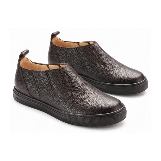 Brown Soft Leather Slip On for Girl/Boy by Manuela de Juan