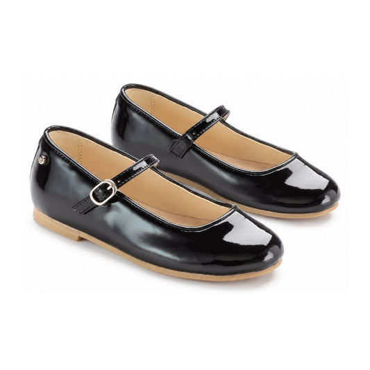 Black Patent Leather Strap for Girl by Manuela de Juan
