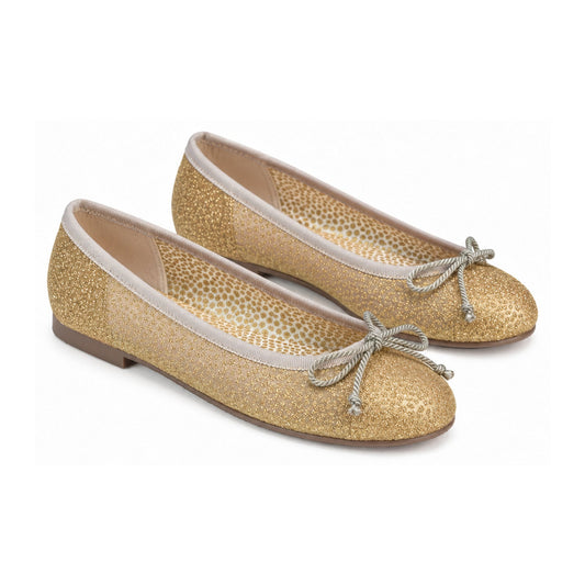 Gold Micro Flats for Teen/Women by Pretty Ballerinas