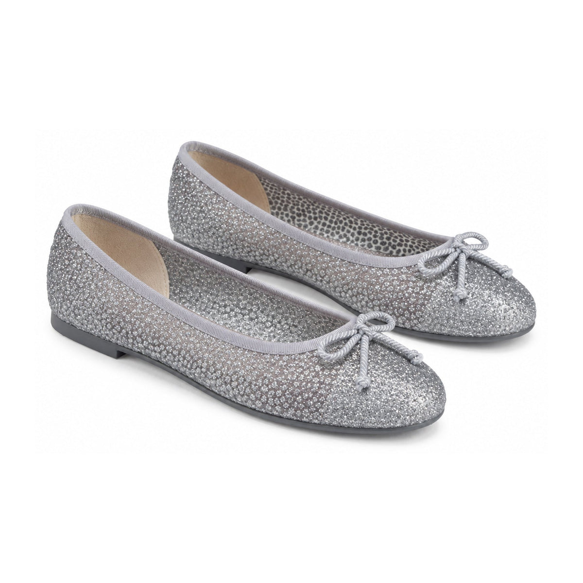 Silver Micro Flats for Teen/Women by Pretty Ballerinas