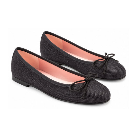 Black Glitzy Flats for Teen/Women by Pretty Ballerinas