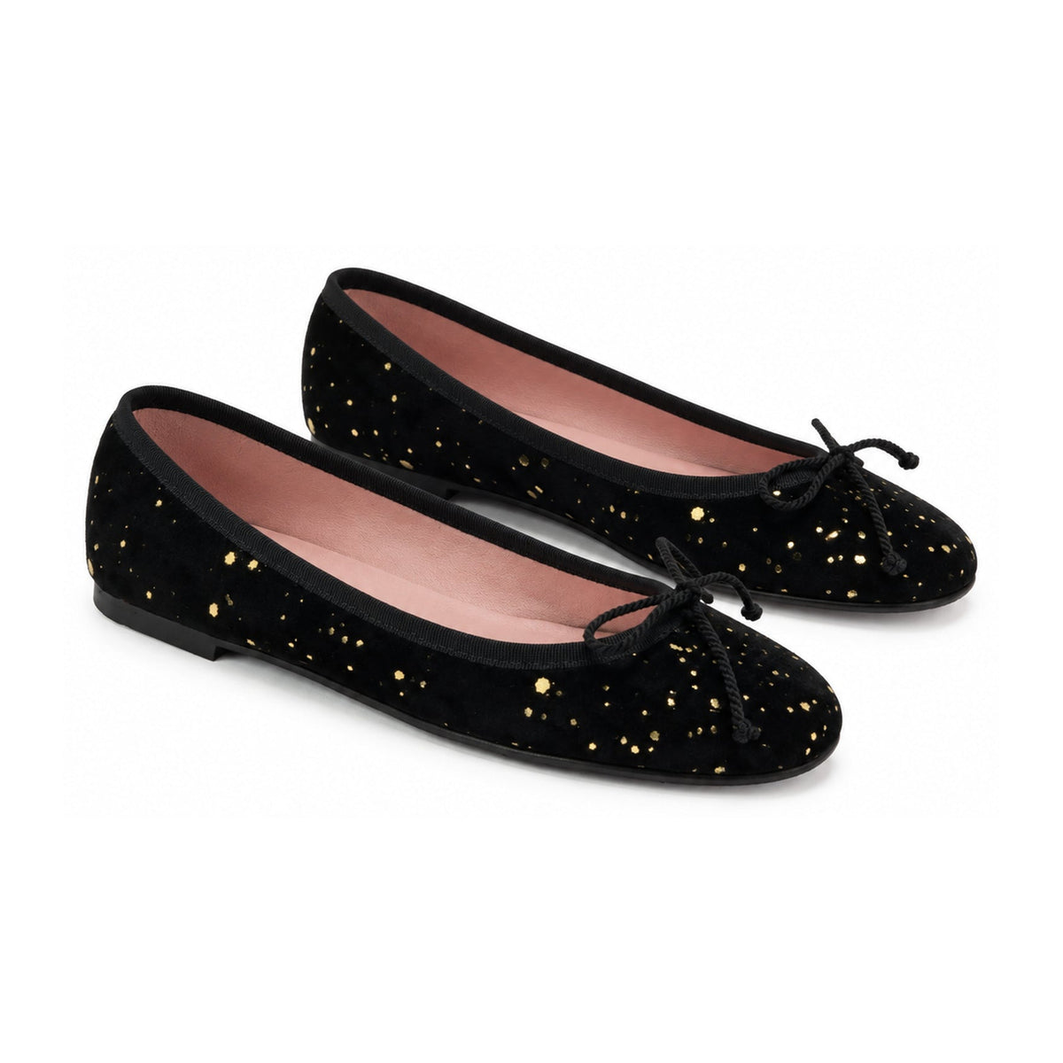 Black Velvet Flats for Teen/Women by Pretty Ballerinas