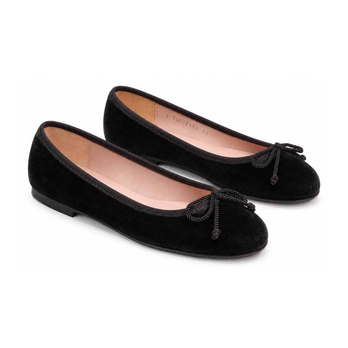Grey Velvet Flats for Teen/Women by Pretty Ballerinas