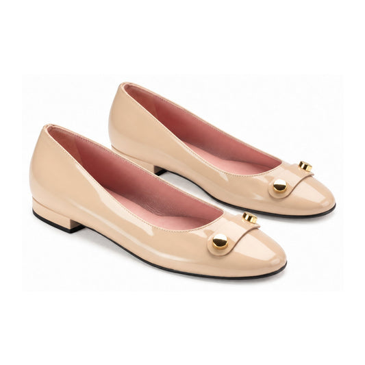 Pink Patent Leather Flats for Teen/Women by Pretty Ballerinas