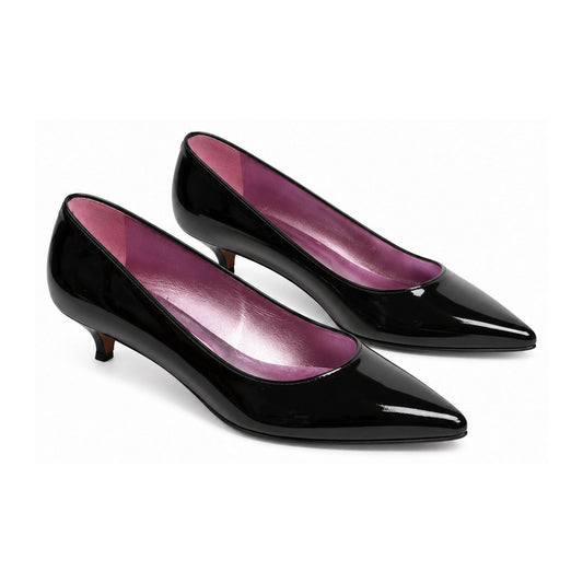 Black Patent Leather Heel for Teen/Women by Pretty Ballerinas