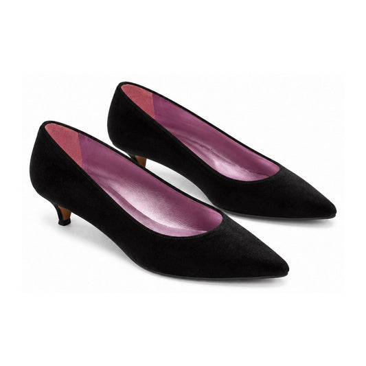 Black Velvet Heel for Teen/Women by Pretty Ballerinas