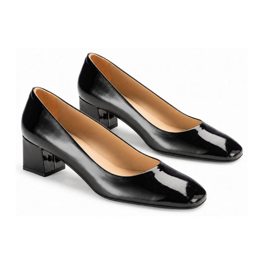 Black Patent Leather Heel for Teen/Women by Pretty Ballerinas