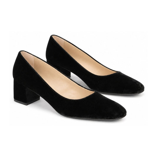 Black Velvet Heel for Teen/Women by Pretty Ballerinas
