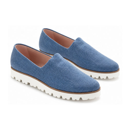 Denim Slip On Dress Shoe for Teens and Women