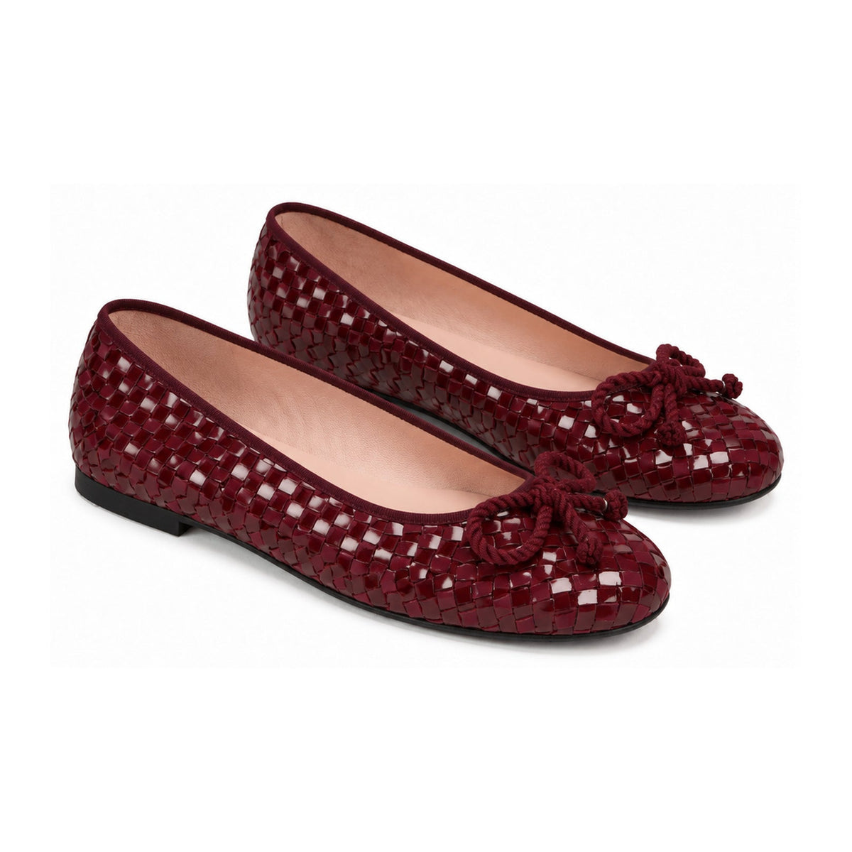 Bordo Patent Leather Flats for Teen/Women by Pretty Ballerinas