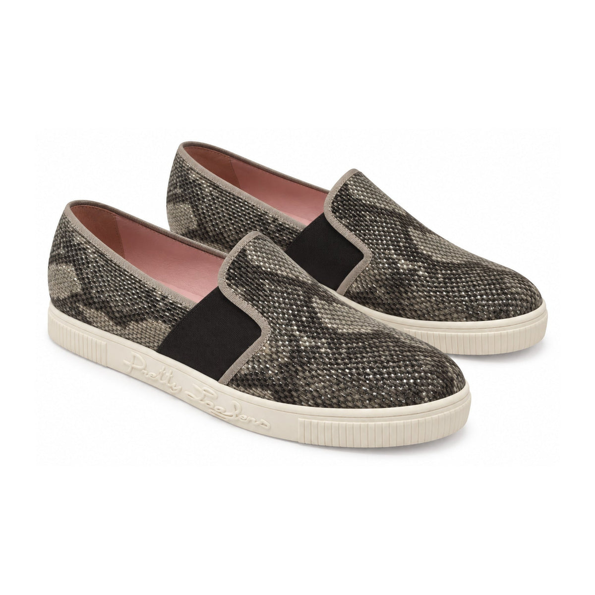 Taupe Soft Leather Sneaker for Teen/Women by Pretty Ballerinas
