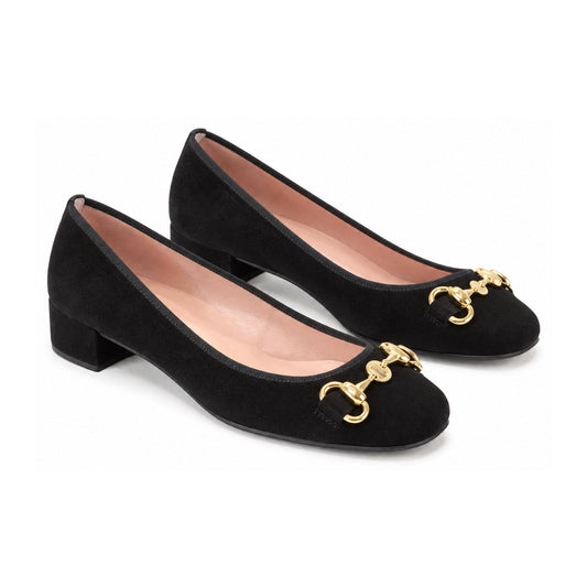 Black Suede Heel for Teen/Women by Pretty Ballerinas