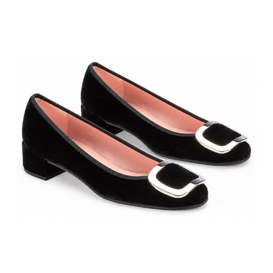 Black Velvet Heel for Teen/Women by Pretty Ballerinas