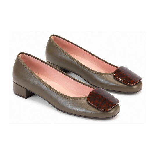 Brown Soft Leather Heel for Teen/Women by Pretty Ballerinas