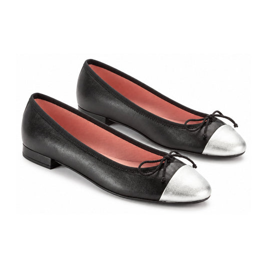 Black Soft Leather Flats for Teen/Women by Pretty Ballerinas