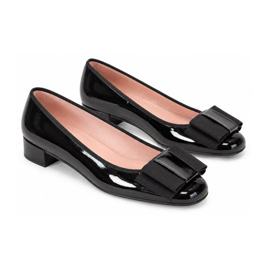 Black Patent Leather Heel for Teen/Women by Pretty Ballerinas