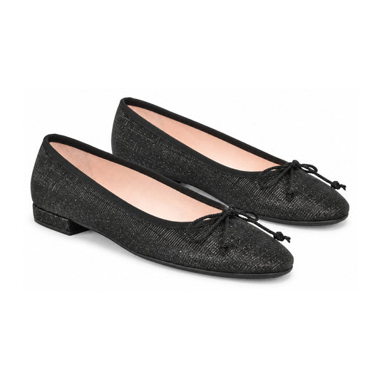 Black Glitzy Flats for Teen/Women by Pretty Ballerinas