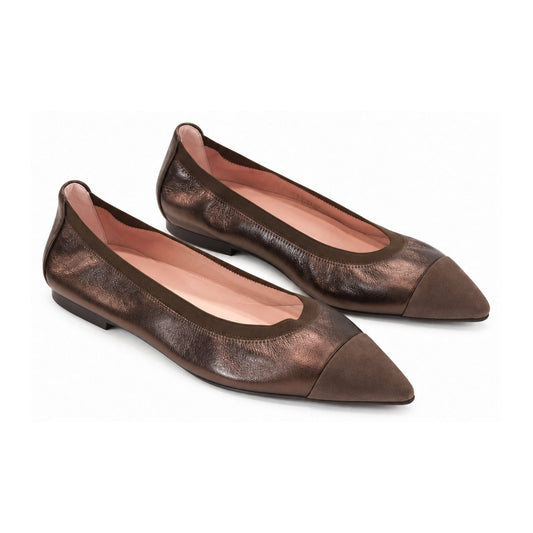 Brown Soft Leather Flats for Teen/Women by Pretty Ballerinas