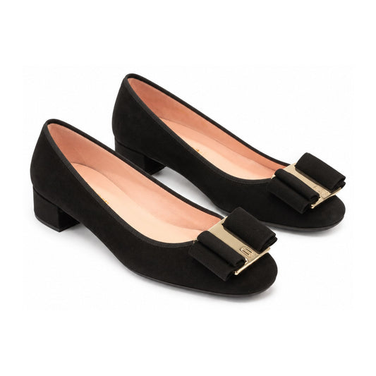 Black Suede Heel for Teen/Women by Pretty Ballerinas