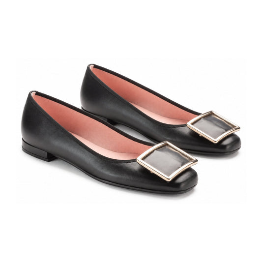 Black Soft Leather Flats for Teen/Women by Pretty Ballerinas