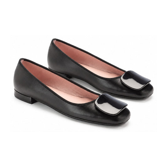 Black Soft Leather Flats for Teen/Women by Pretty Ballerinas