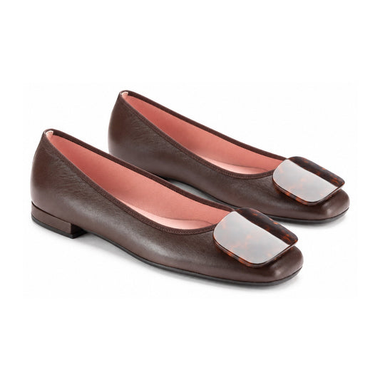 Brown Soft Leather Flats for Teen/Women by Pretty Ballerinas