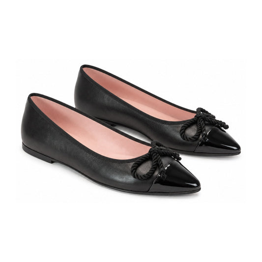 Black Soft Leather Flats for Teen/Women by Pretty Ballerinas